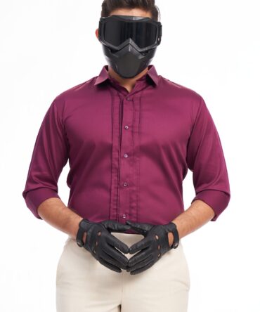 DETAILING SHIRT | BERRY WINE