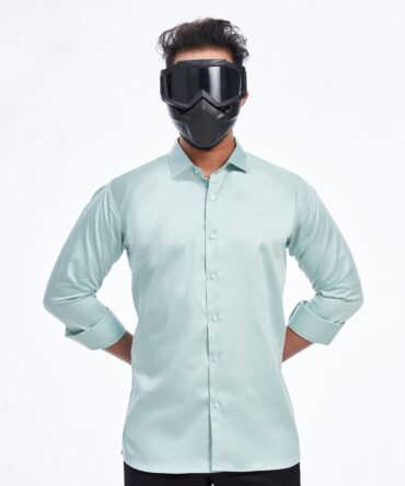 SOLID LUXE SHIRT | AQUA SKY