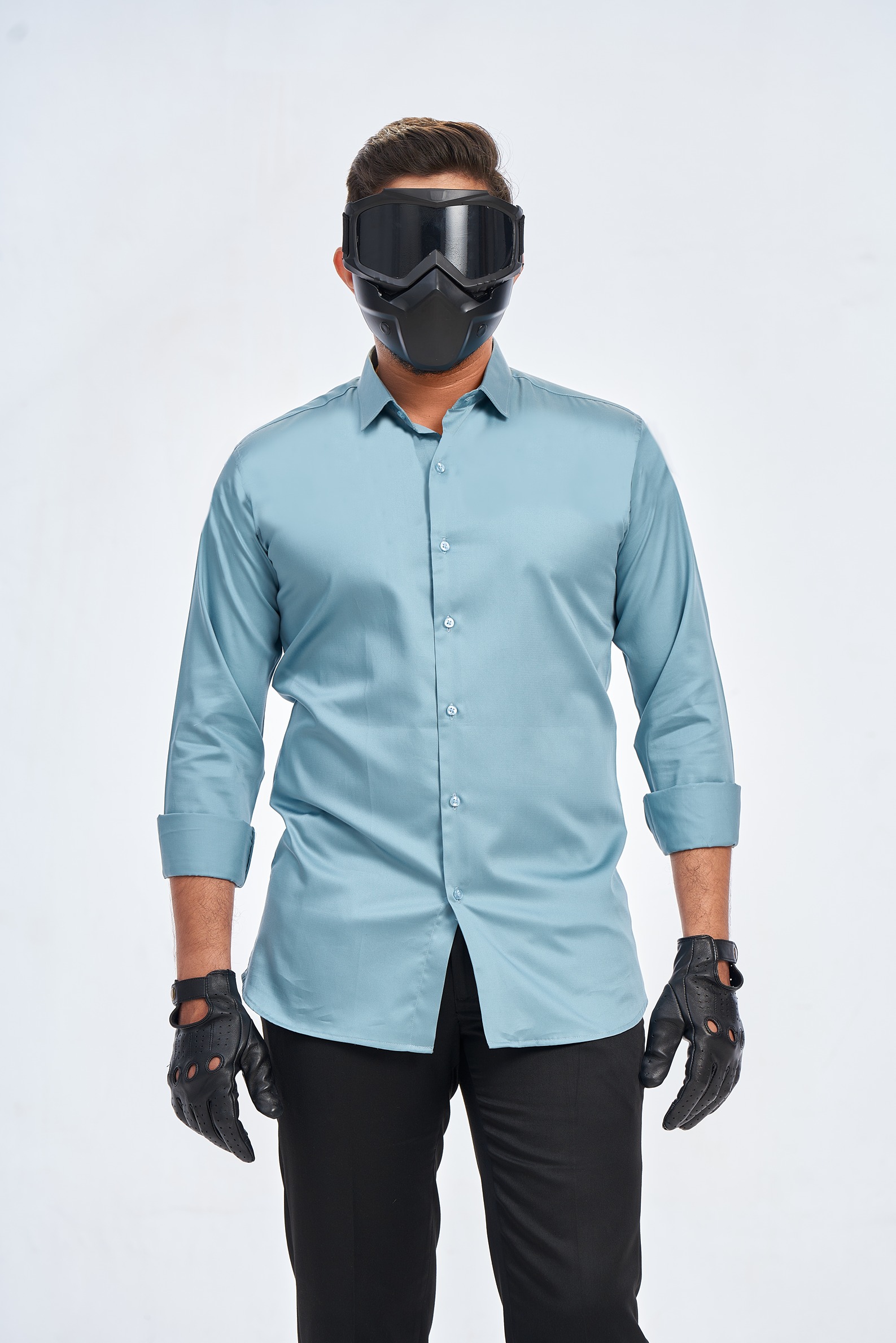 SOLID LUXE SHIRT | TRIDENT GREY