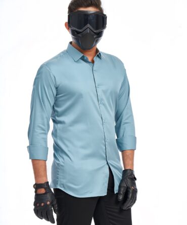 SOLID LUXE SHIRT | TRIDENT GREY