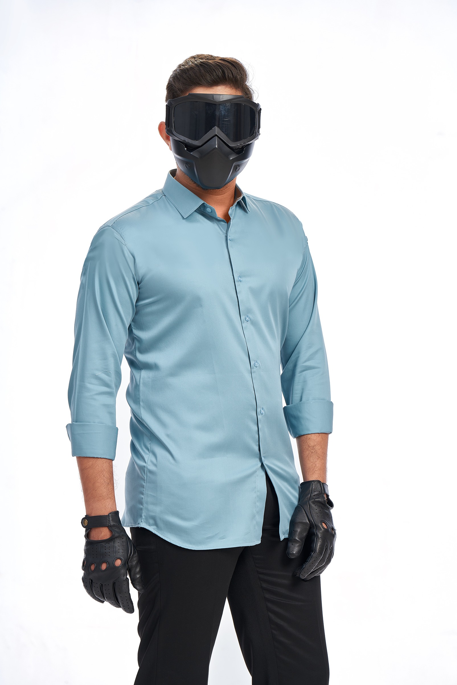 SOLID LUXE SHIRT | TRIDENT GREY