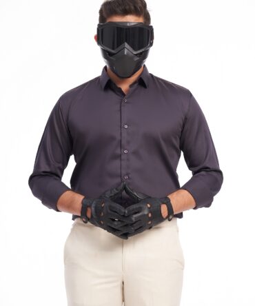 SOLID LUXE SHIRT | BLACKBERRY WINE