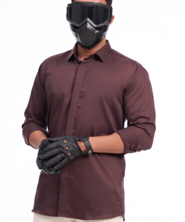 SOLID LUXE SHIRT | CHICORY COFFEE