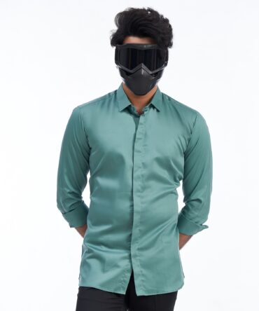 SOLID LUXE SHIRT | FOREST GREEN